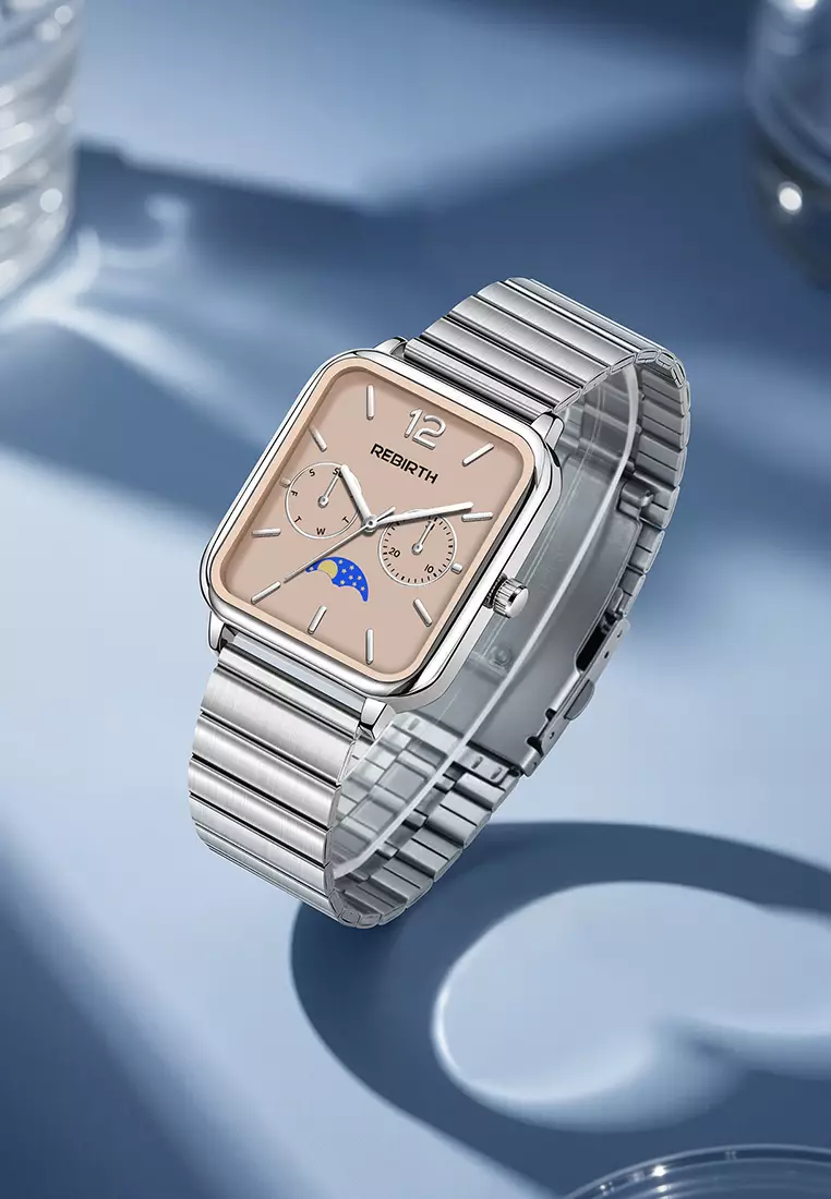 Jam Tangan Wanita Elegan Mewah Casual Anti Air Original Kekinian Tali Stainless Steel Jam Tangan Cewek yellow