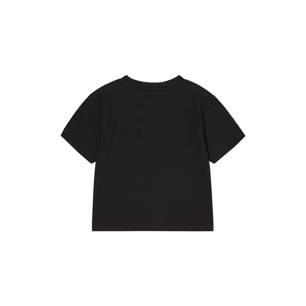 ALIEN BEAR CROP SHORT SLEEVE T-SHIRT BLACK