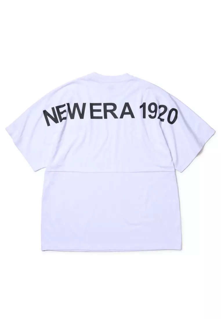 NE Wordmark 1920 White Oversized Short Sleeve T-Shirt