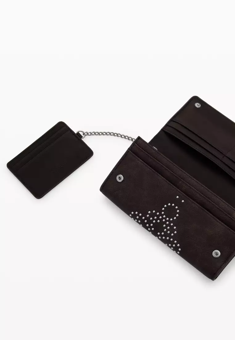 Large studded wallet