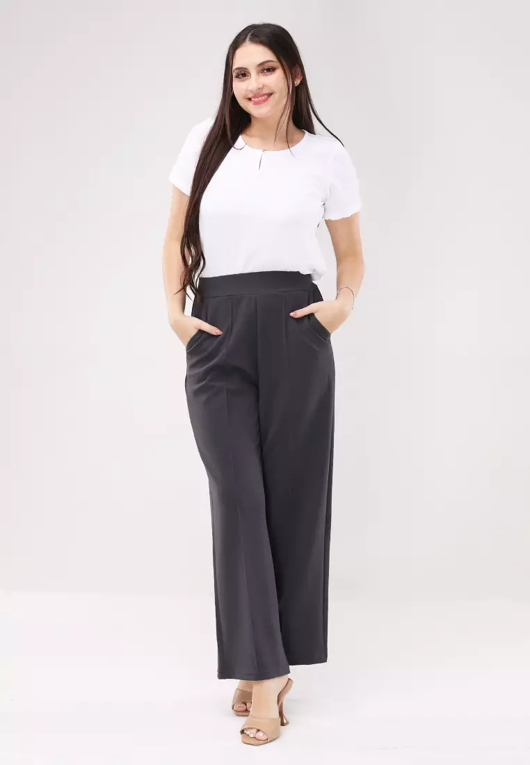 Colored Wide Leg Pants Ladies