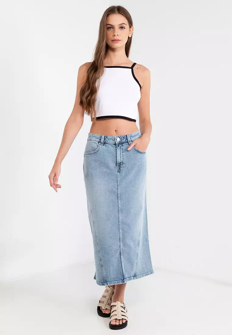 Buy Cotton On Kai Denim Midi Skirt 2024 Online | ZALORA Philippines