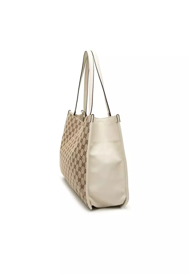 Pre-Loved Gucci Medium Gg Canvas Horsebit 1955 Tote