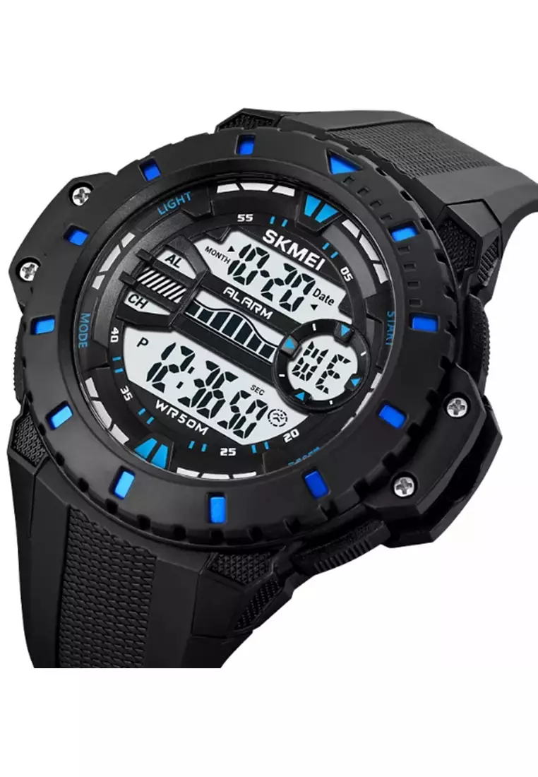 Jam Tangan Pria Digital Waterproof Many Function Strap Tali Material Silicone IR22 ORIGINAL
