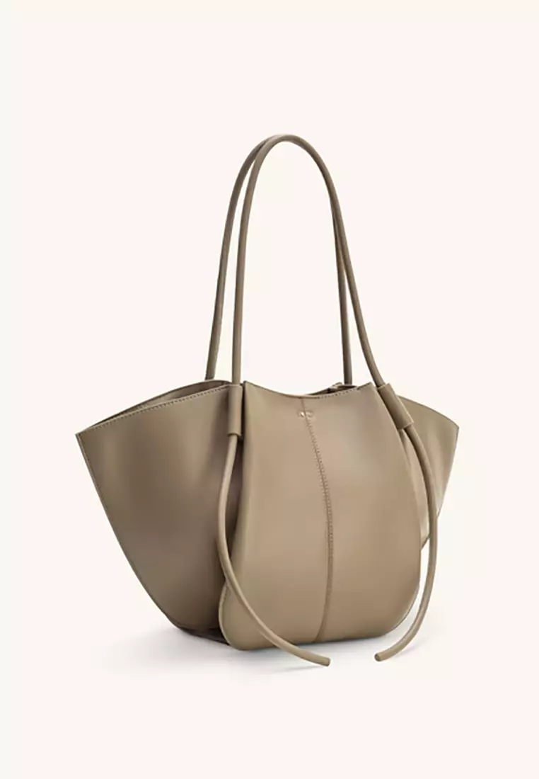Nala Wide Tote Bag - Taupe