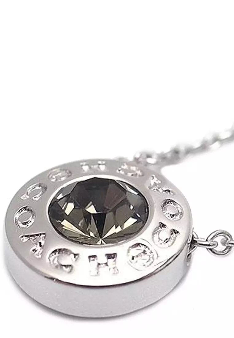 Buy Coach Open Circle Stone Necklace in Silver F54514 2025