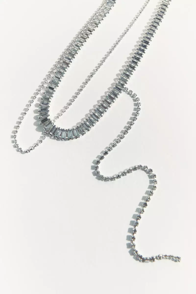 Double strand sale chain necklace