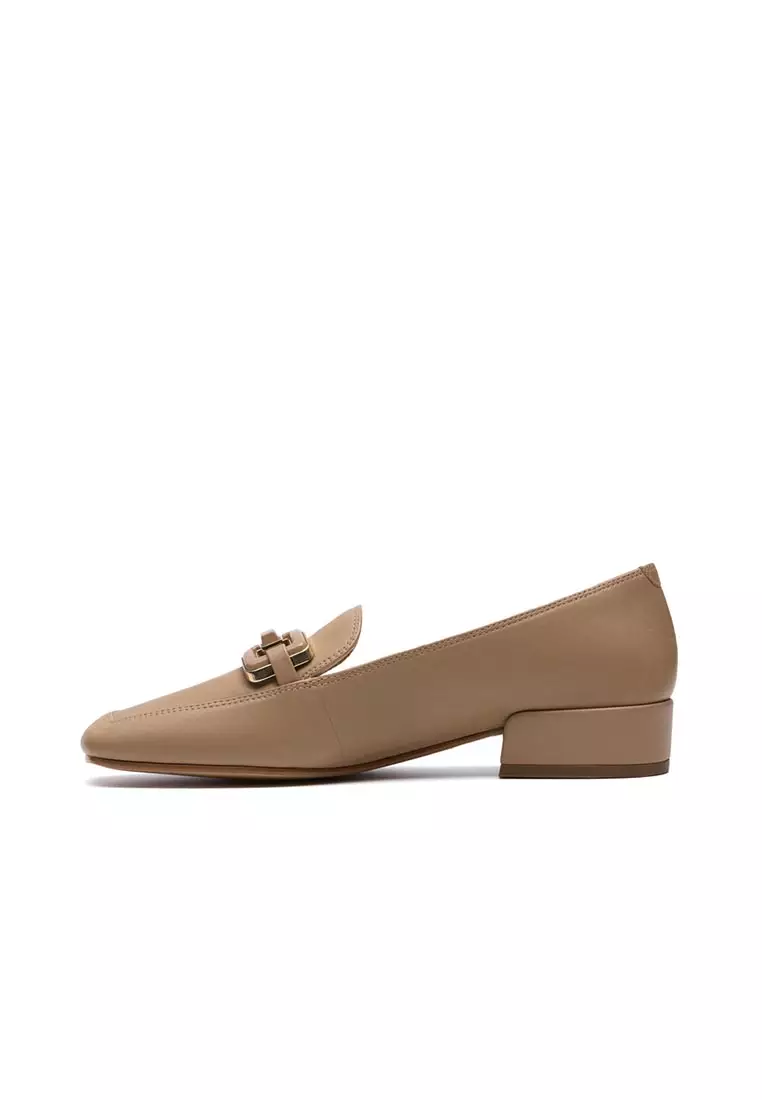 Womens Seren30 Easy Loafers - Praline Leather