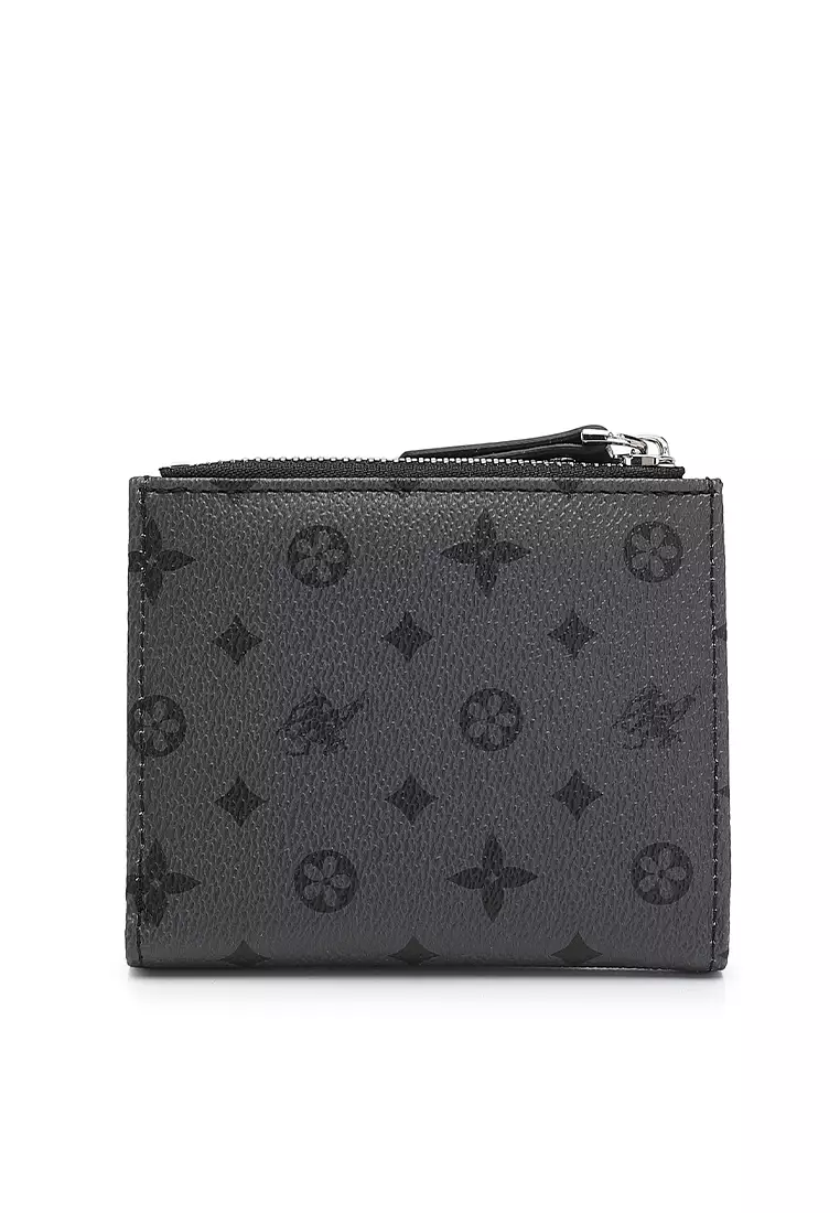 Women's Monogram RFID Blocking Wallet - Black