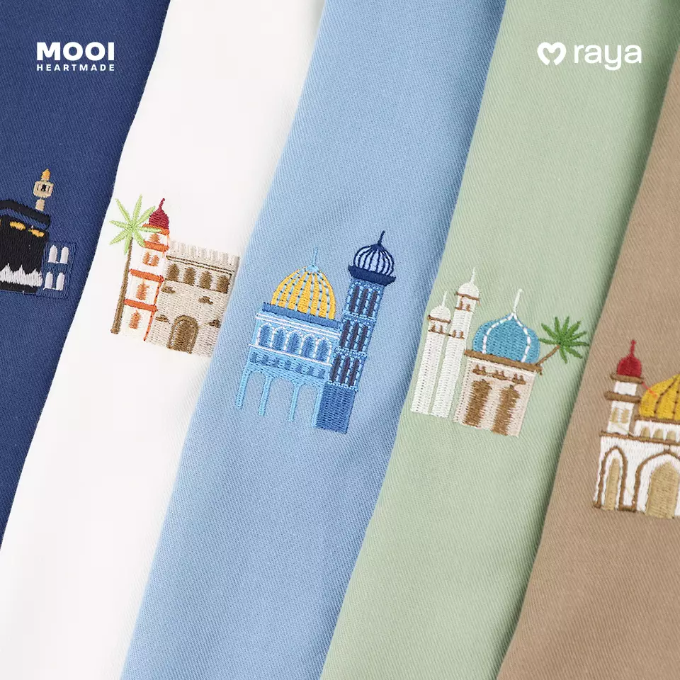 Mooi Atasan Pria Kemeja Pria Raya Collection Karim Koko - Dusty Blue