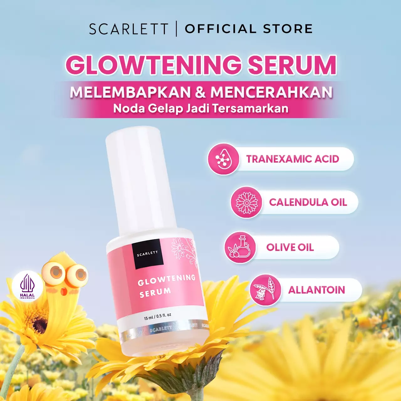 Scarlett Whitening Bye Dull Skin Serum