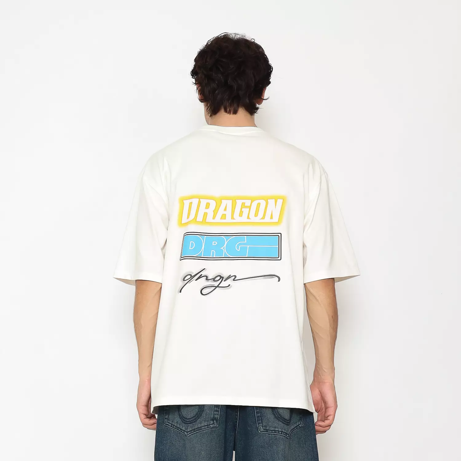 Dragon Kaos Lengan Pendek Pria Dragon Fly Oversize Planet Surf