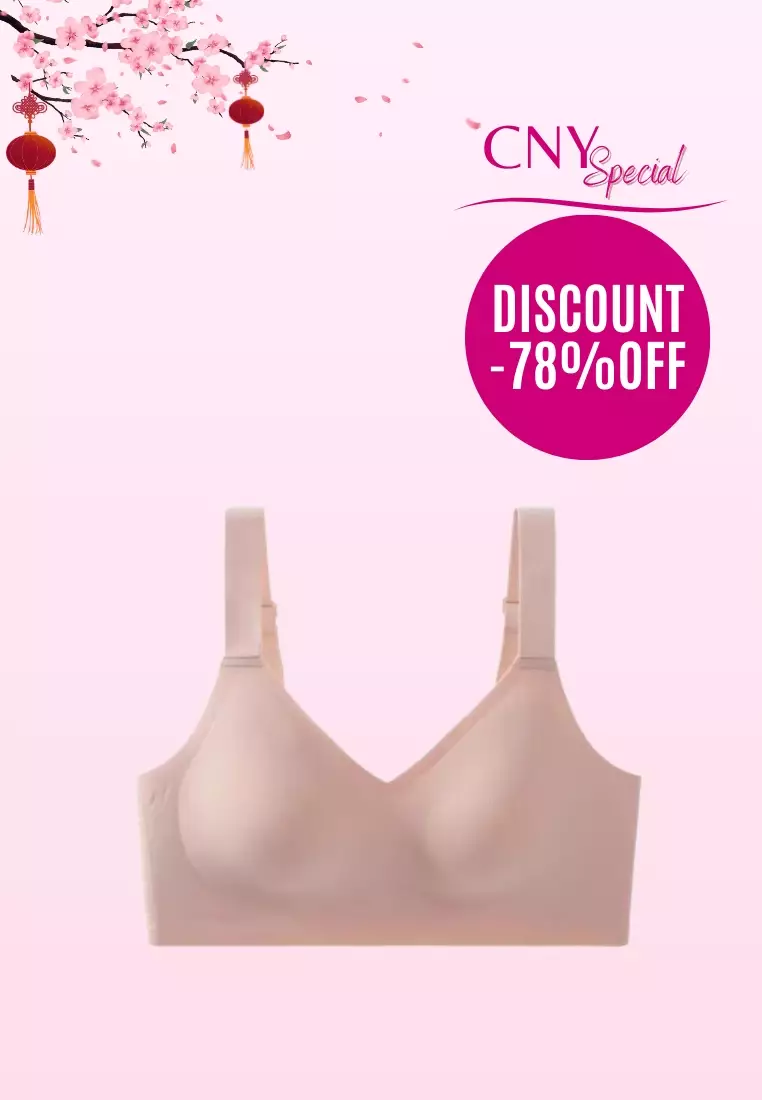 Buy DIGITAL SHOPEE Women Cotton Stretchable Non-Padded Wire Free Seamless  Sports/Gym Bra- Pack of 2, Multicolor at