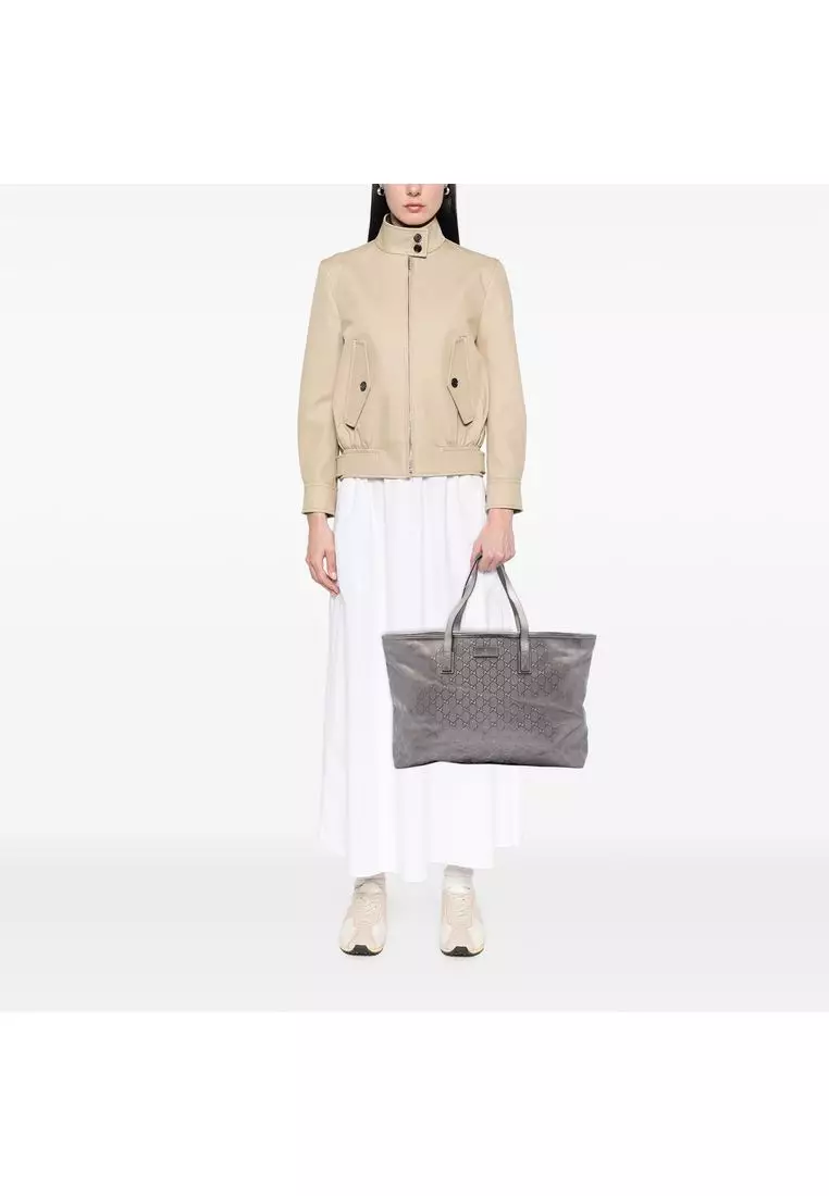 Pre-Loved Gucci Large Gg Imprime Tote