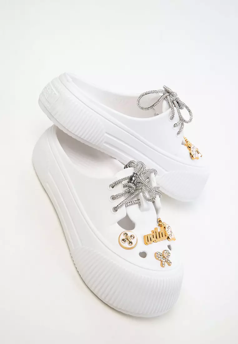 White Women's Slippers 20406