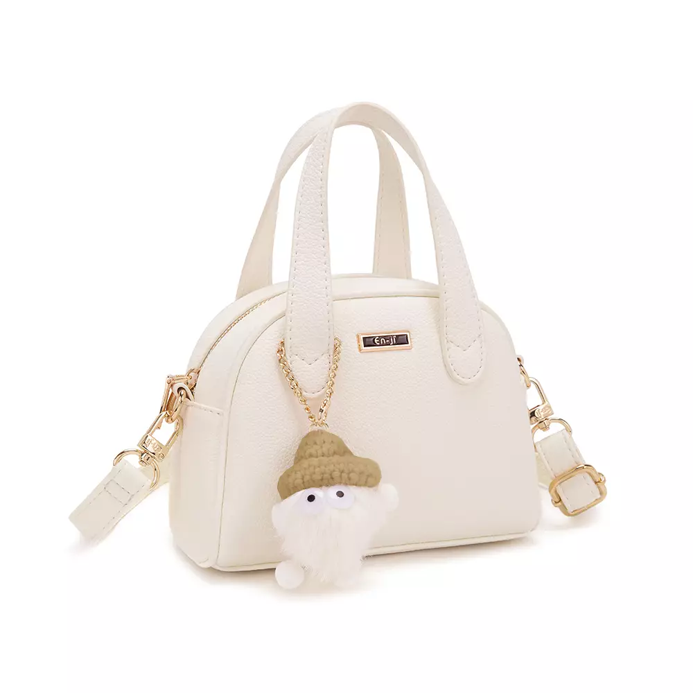 En-ji Bunwo Slingbag Wanita Warna Cream