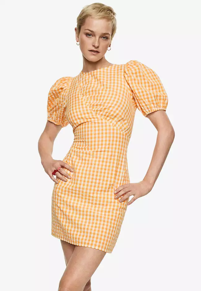 Buy Mango Gingham Check Dress 2024 Online ZALORA Philippines
