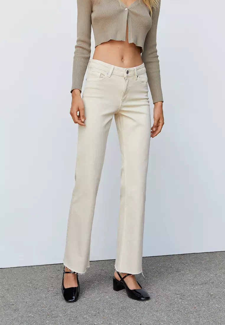 Mango high waist flare outlet jeans