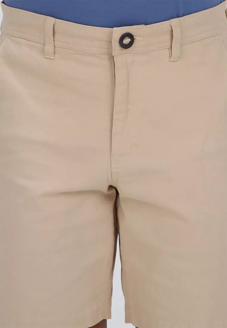 MWS ENCINO 2 MODERN 19 STRETCH SHORTS ALMOND