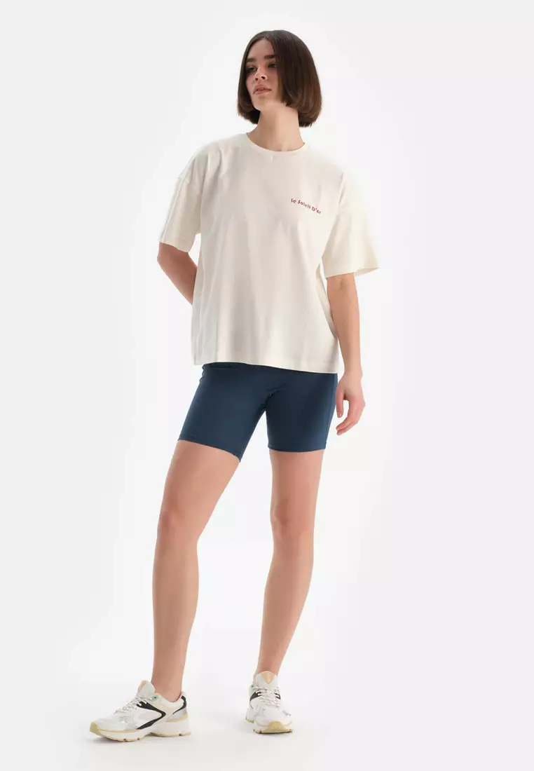 Buy DAGİ Navy Leggings, Minimizer, Short Leg, Activewear for Women