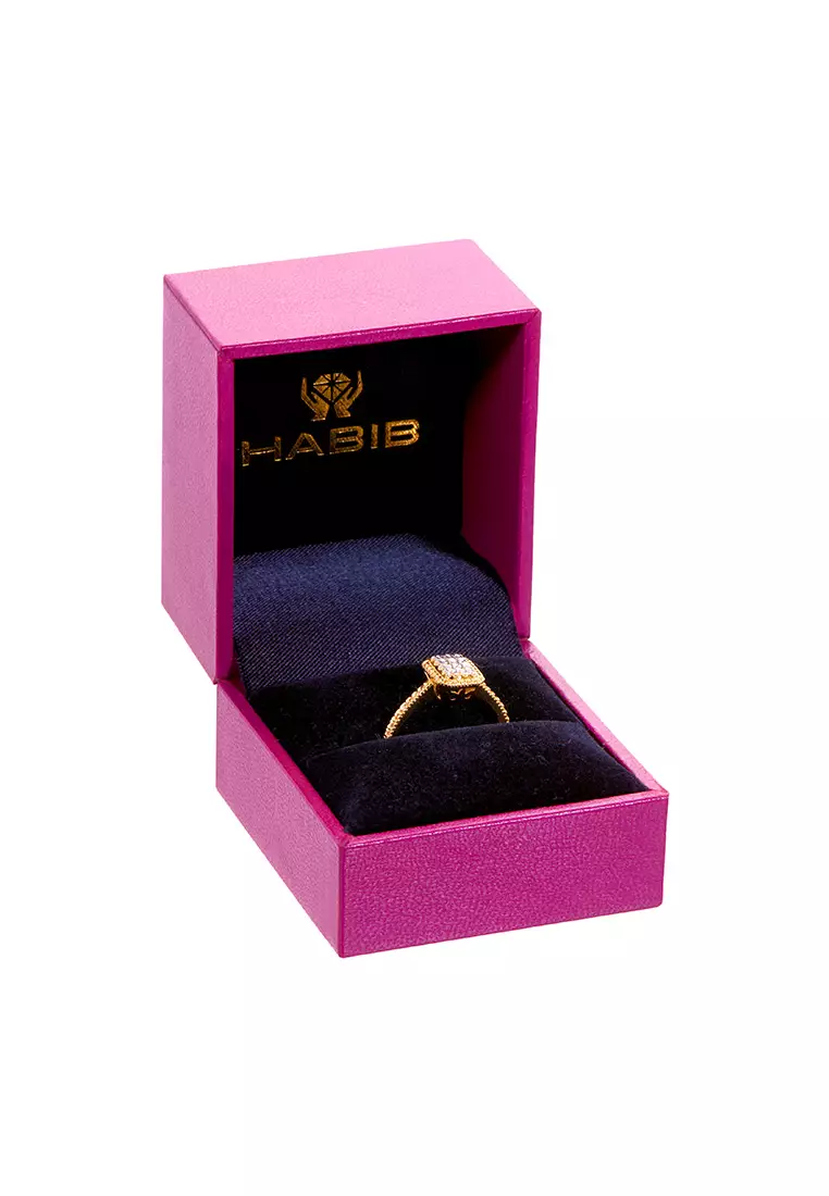 HABIB Oro Italia 916 Yellow and White Gold Ring GR45450321-BI