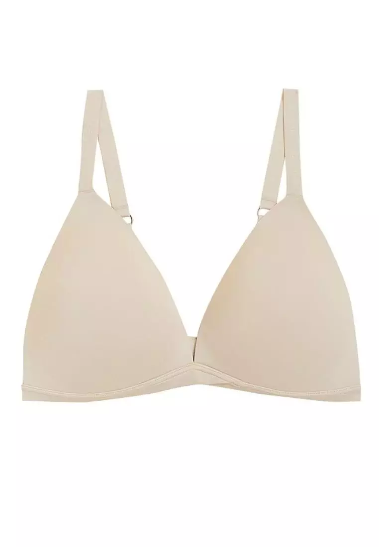 Buy Marks & Spencer Blue Solid Underwired Non Padded Minimizer Bra