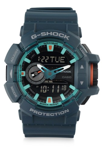 Jual G Shock Casio G Shock Jam Tangan Pria Blue Resin Ga 400cc 2adr Original Zalora Indonesia