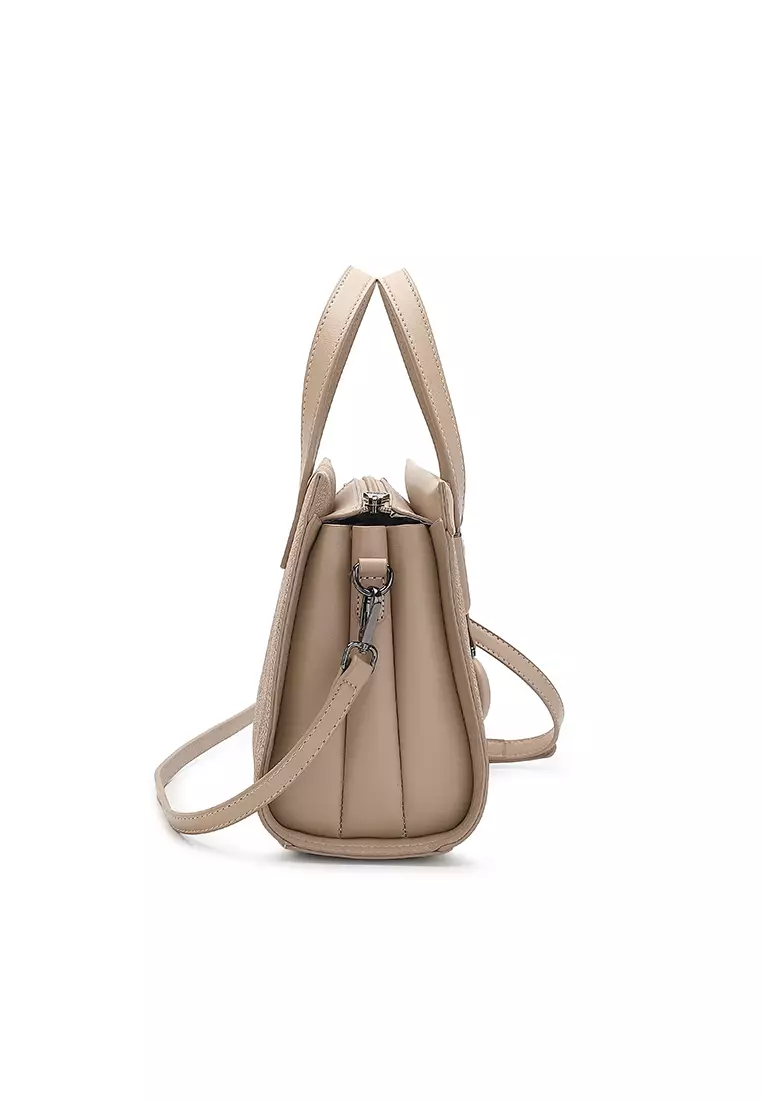 Women's Top Handle Bag / Sling Bag / Crossbody Bag / Shoulder Bag (Tas Tangan Wanita / Tas Selempang Wanita / Tas Bahu Wanita) - Cokelat