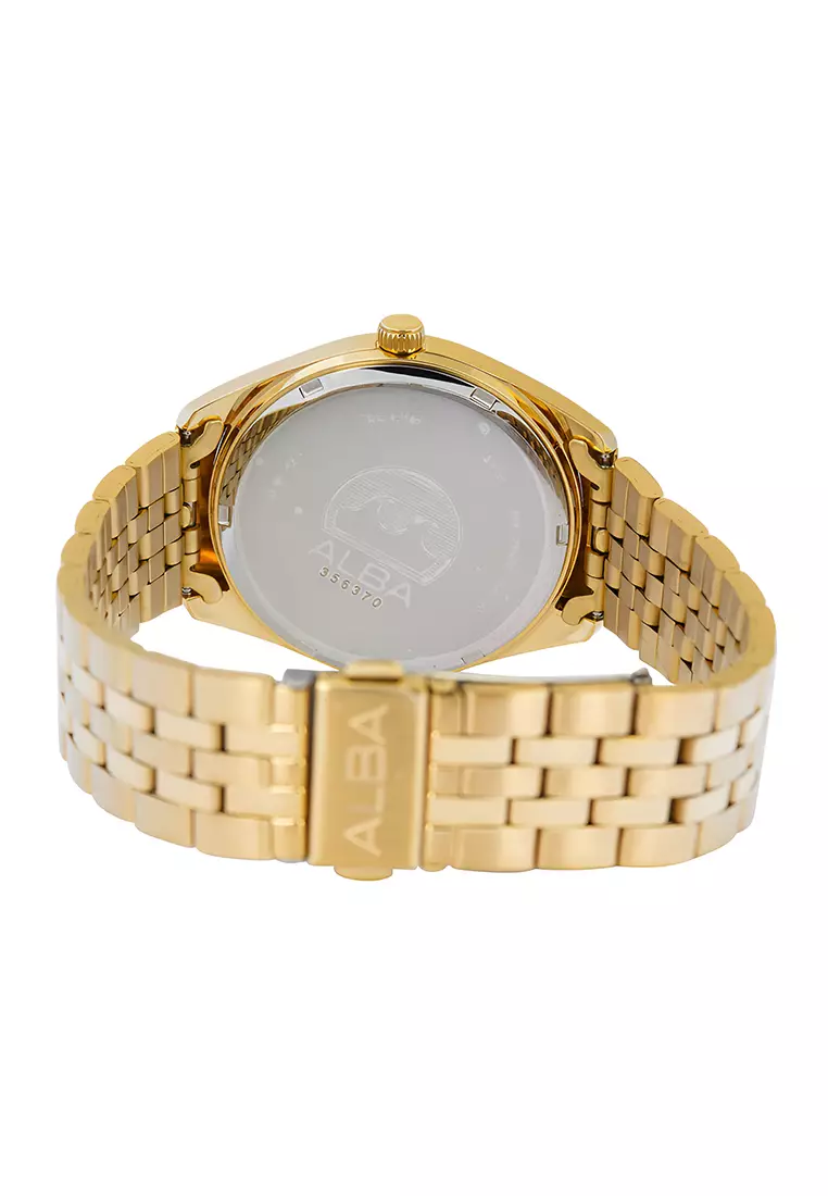 Alba AS9S08X1 Jam Tangan Pria Gold - Stainless Steel
