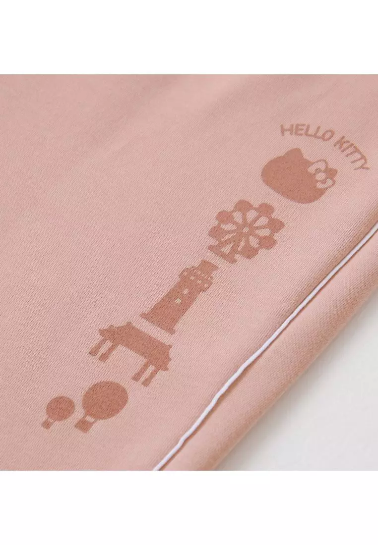 HELLO KITTY Taiwan Print UV-Protection Colorblock Jogger Pants for Women [KB1442]