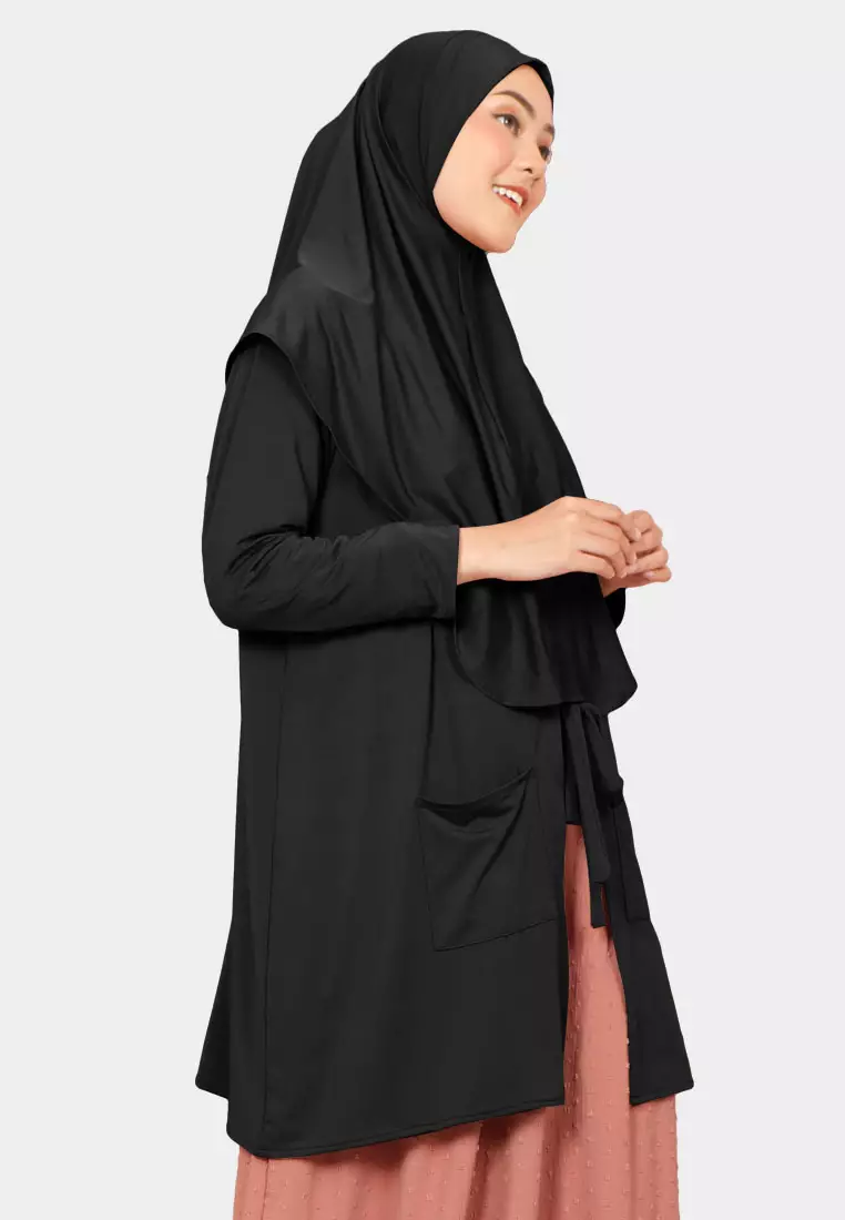 Zelena - Ralisha Outer Hijab | Cardigan Wanita - Black