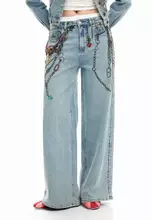 Buy Desigual Chain denim trousers 2026 Online | ZALORA