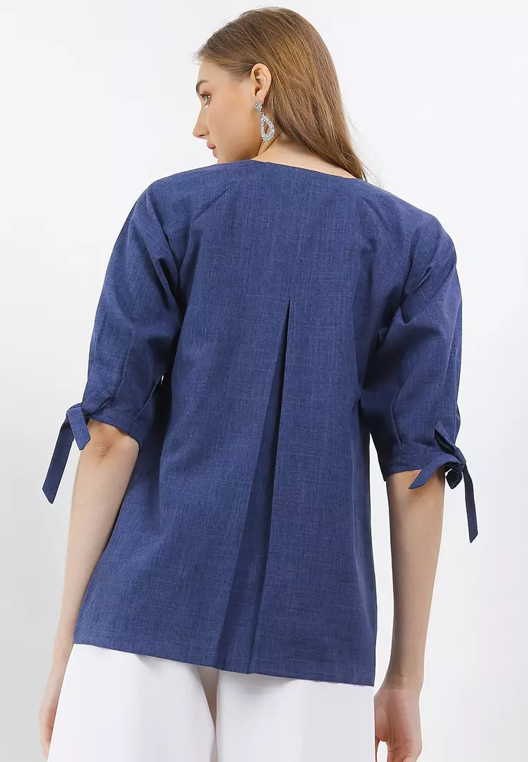 Katrina Blouse In Navy