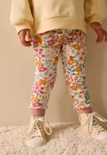 Orange Ditsy Floral