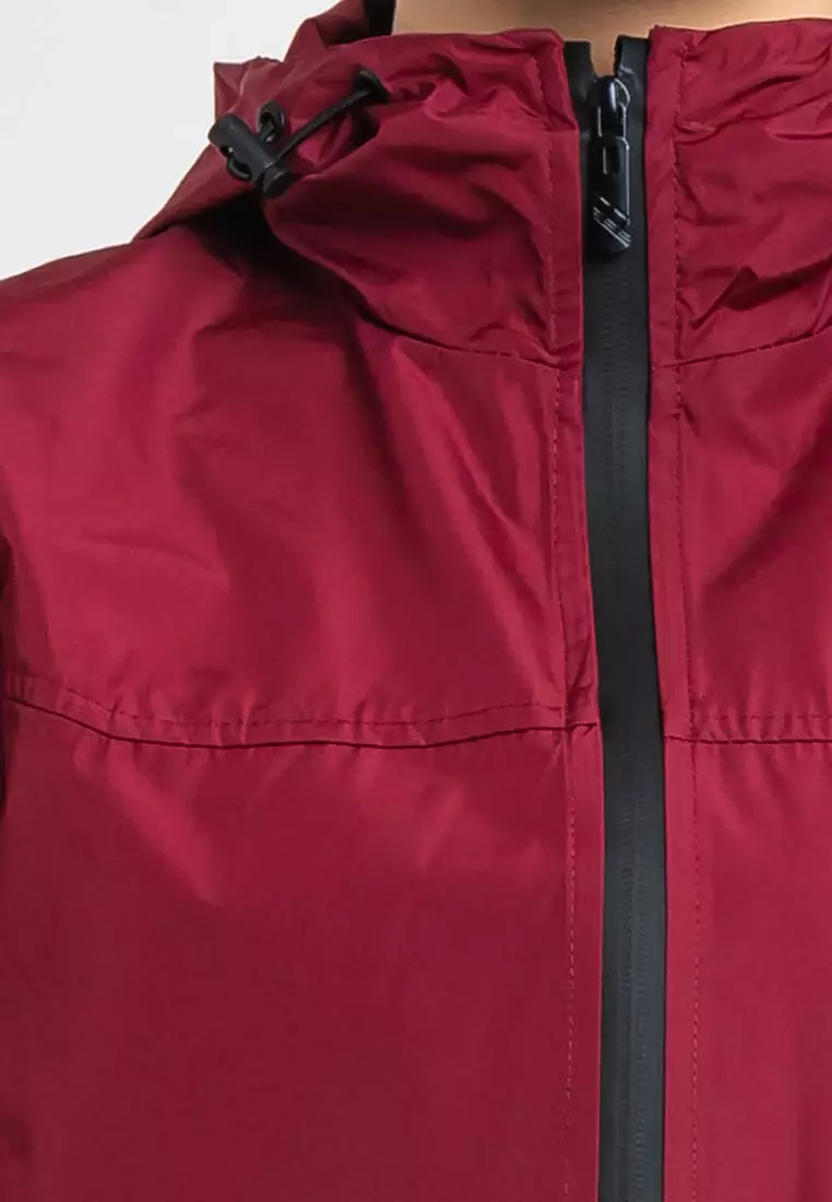 Forest Ladies Premium Windbreaker Women Trekking Biker Jacket Jogging Running Hoodie Waterproof Jacket - 830118 - 56Maroon