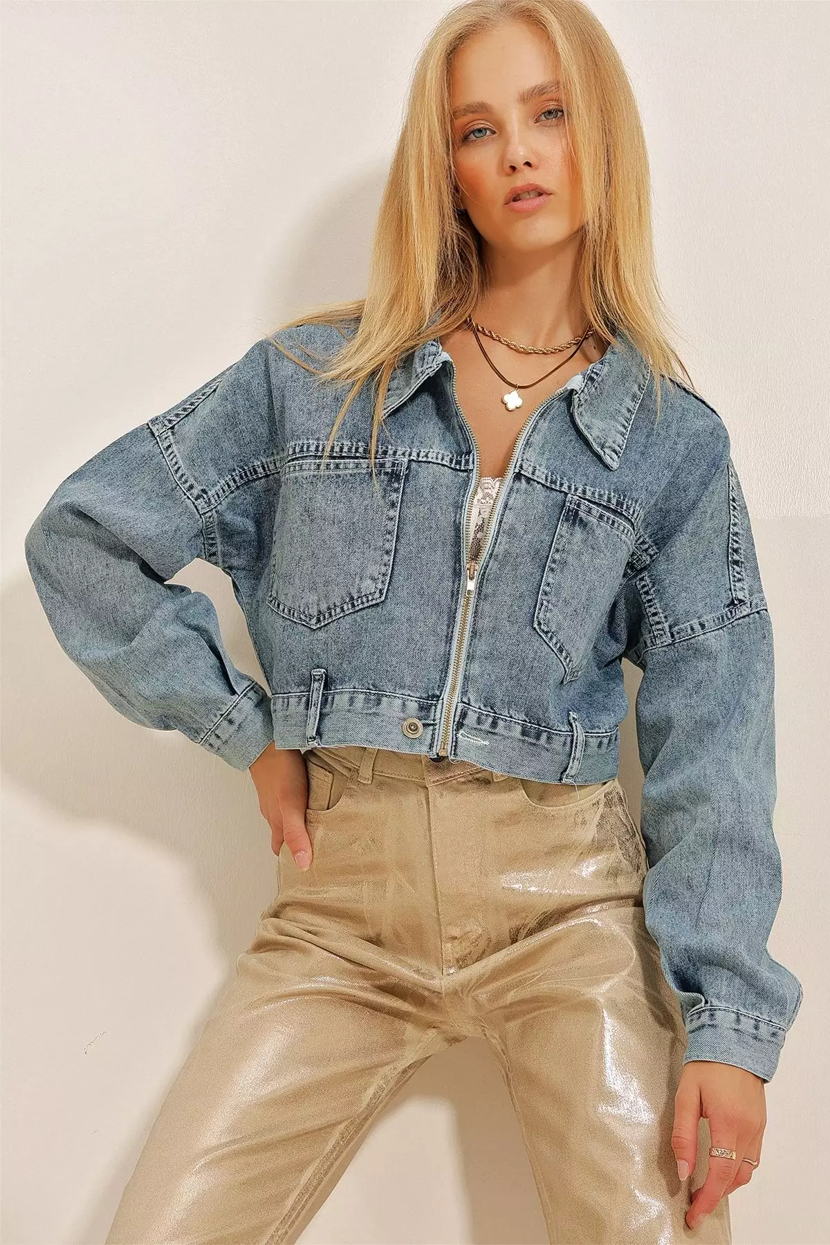 Crop Denim Jacket