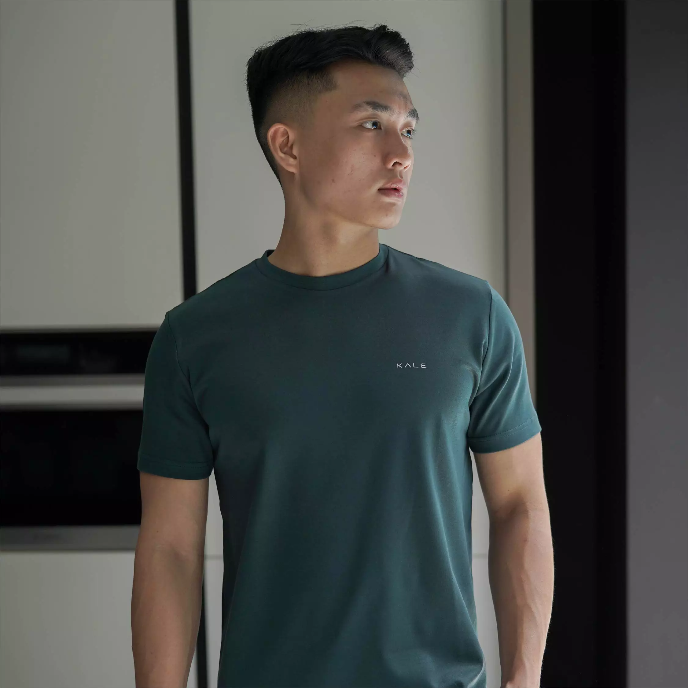 Kale JUNO DARK TOSCA/ Cotton Cloudy / Atasan Kaos Pria / Kaos Basic Pria 