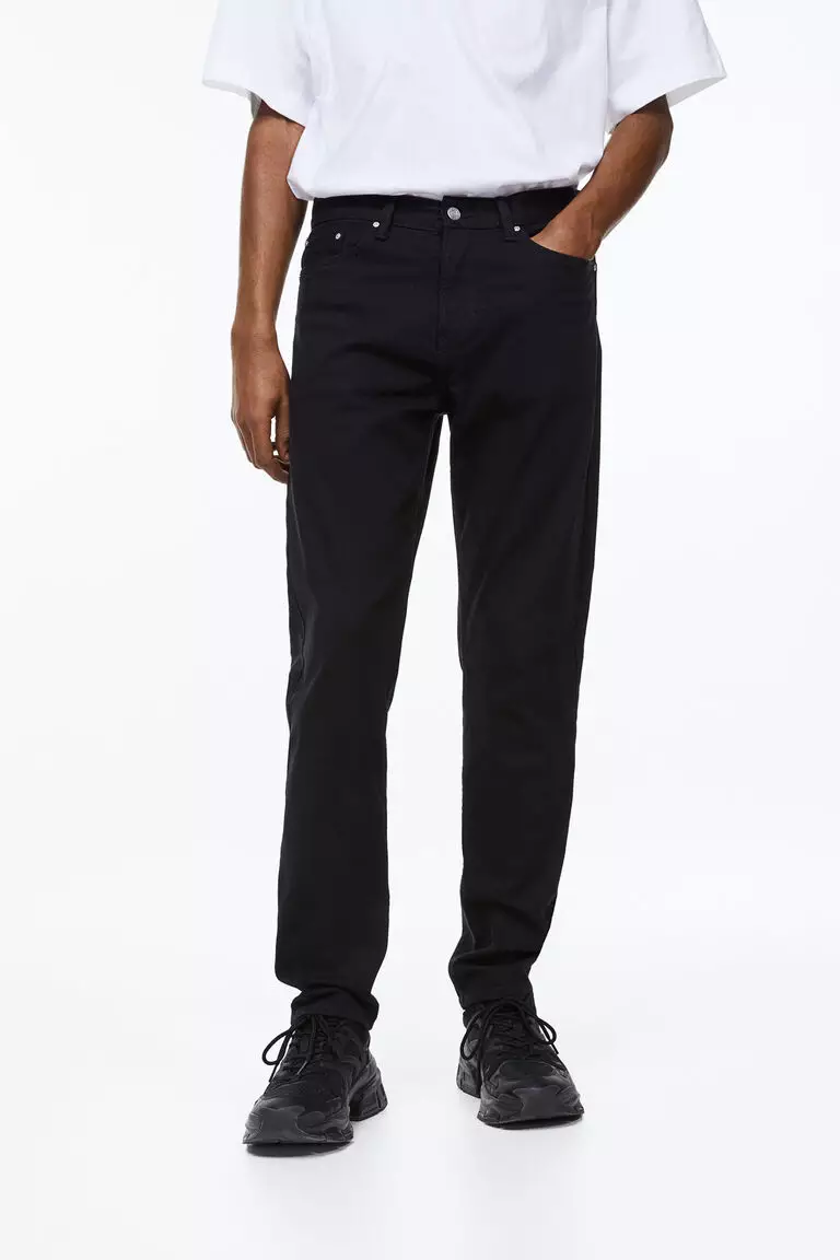 Jual H&M Regular Fit Twill trousers Original 2023 ZALORA Indonesia