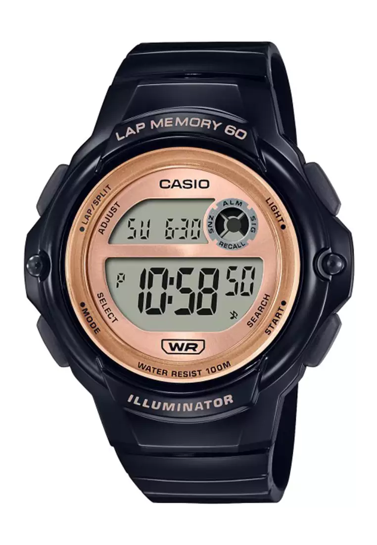 Jual Casio CASIO LWS 1200H 1AVDF BLACK ROSEGOLD Original 2024