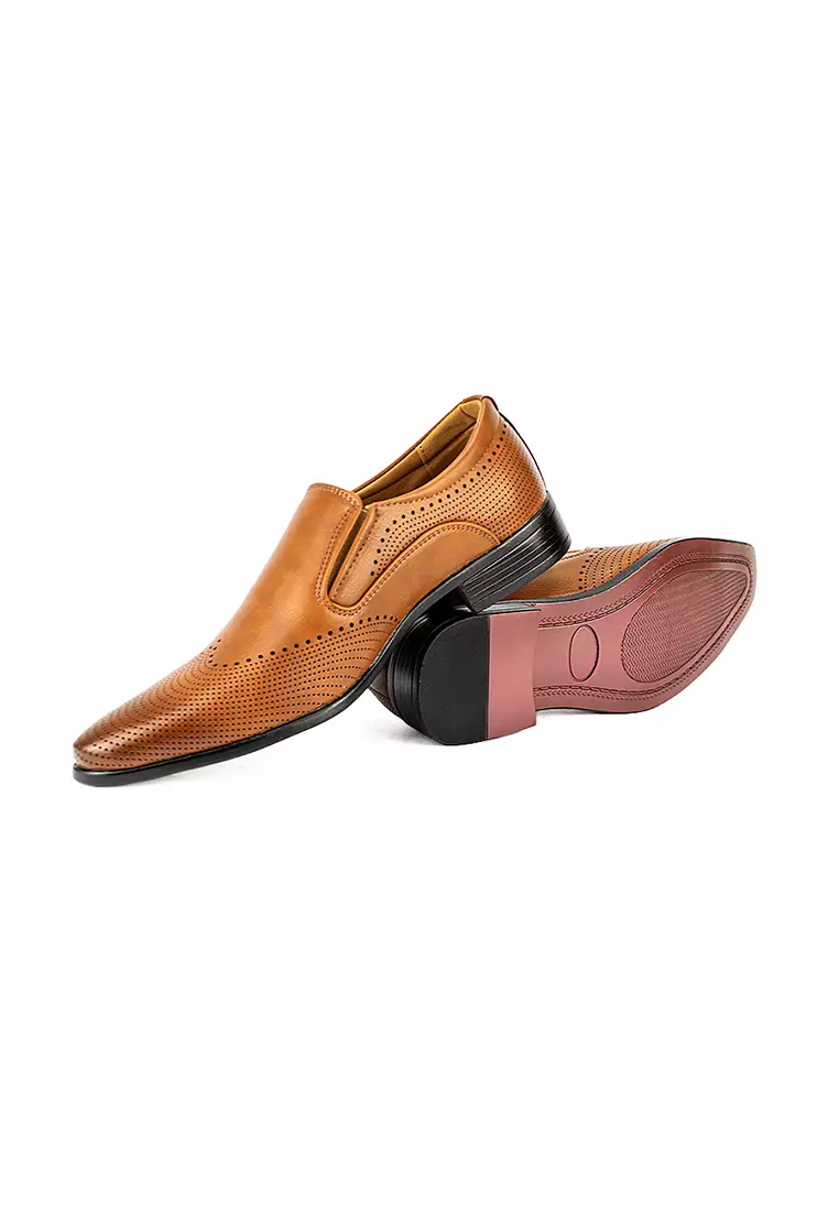 Men's Formal Slip On Shoes MW 23867 Brown C30