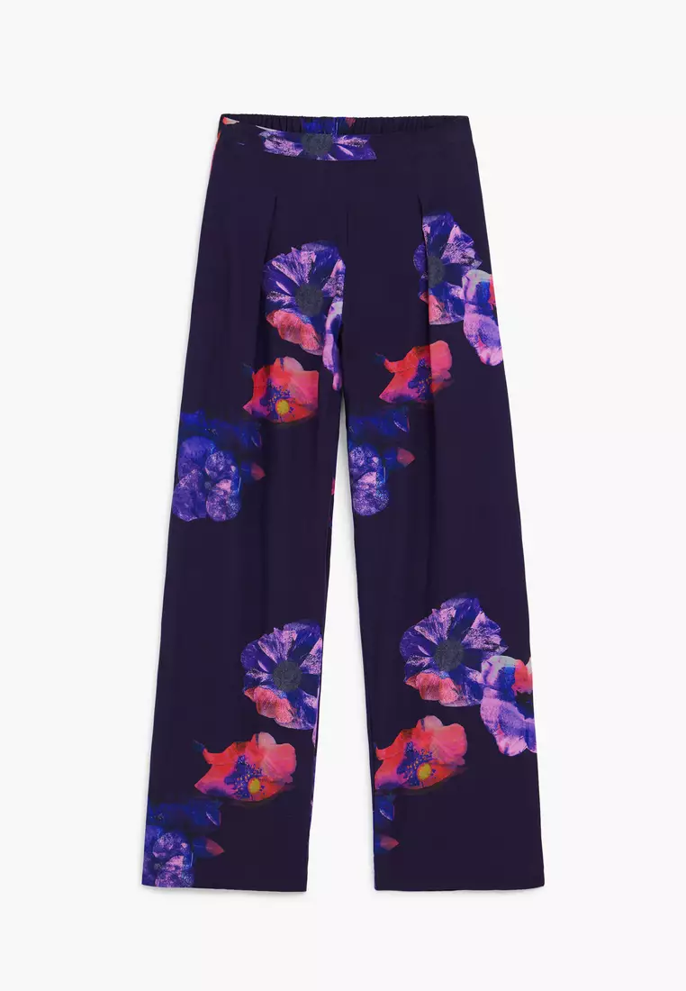 Flowy floral pants