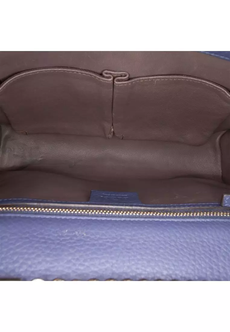 Pre-Loved Gucci Medium Leather Miss Bamboo Crossbody