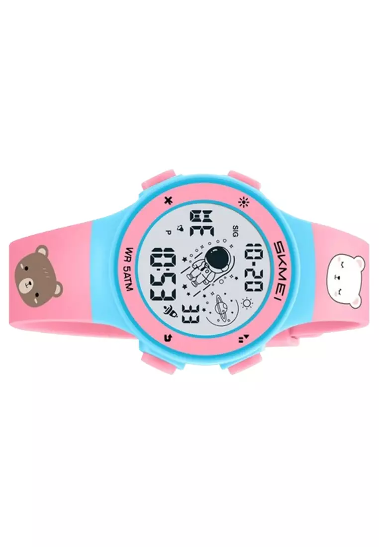 Jam Tangan Digital Anak Sporty Bear ORIGINAL - Pink