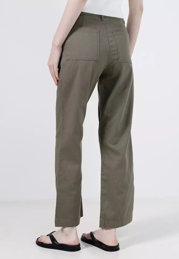 Wide Leg Chino Pants