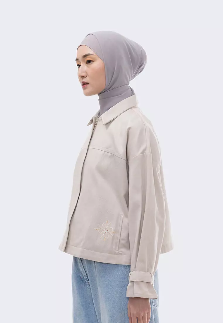 Ria Miranda Almond Brown Sherly Jacket