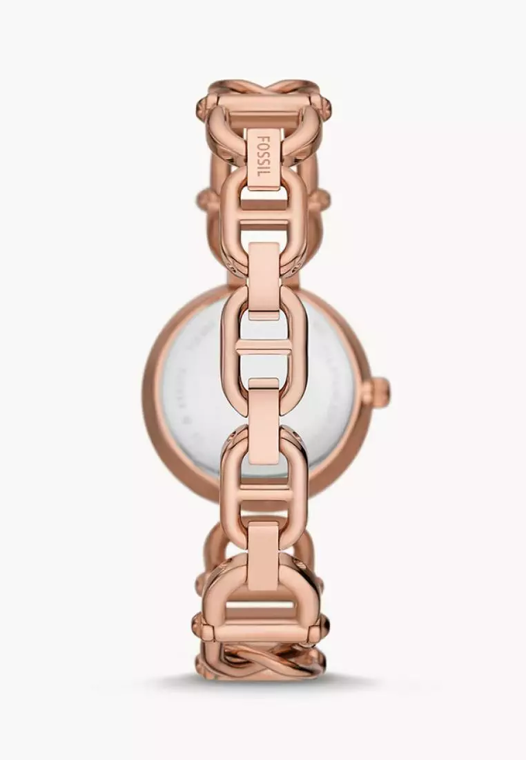 Carlie Rose Gold Stainless Steel Watch ES5273