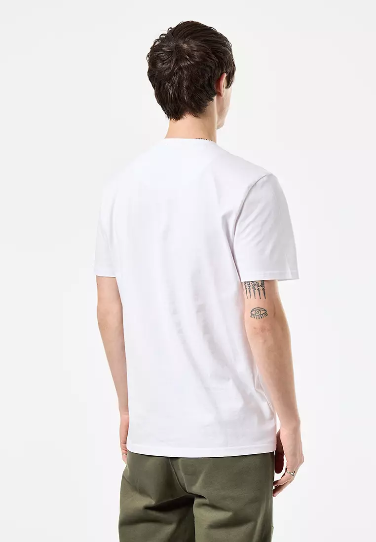 MENS WHITE/SAPLING STINIVA CONTRAST PARACHUTE POCKET TEE