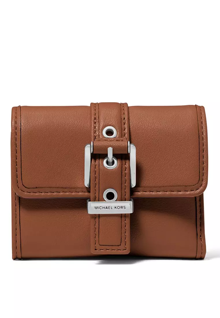 Jual Michael Kors Colby Small Leather Tri-Fold Wallet Original
