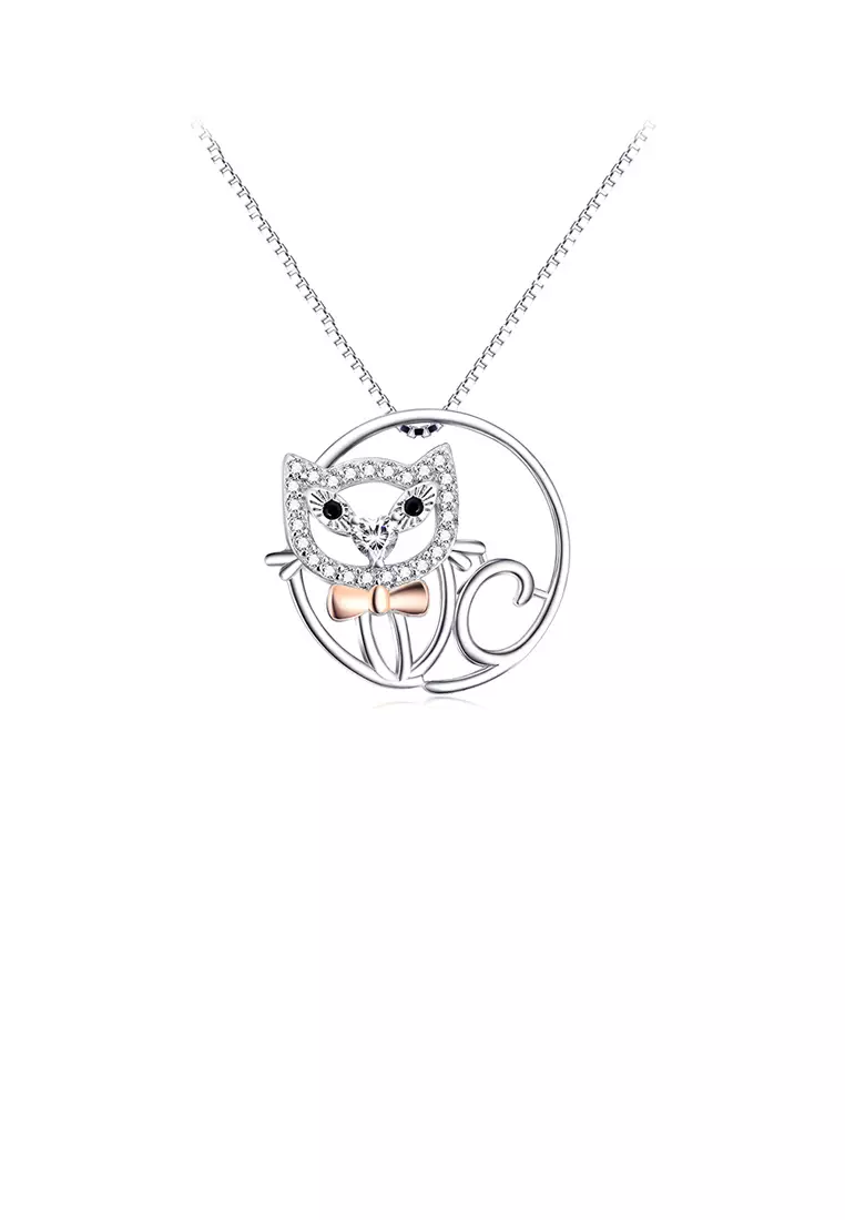 Geometric discount cat necklace
