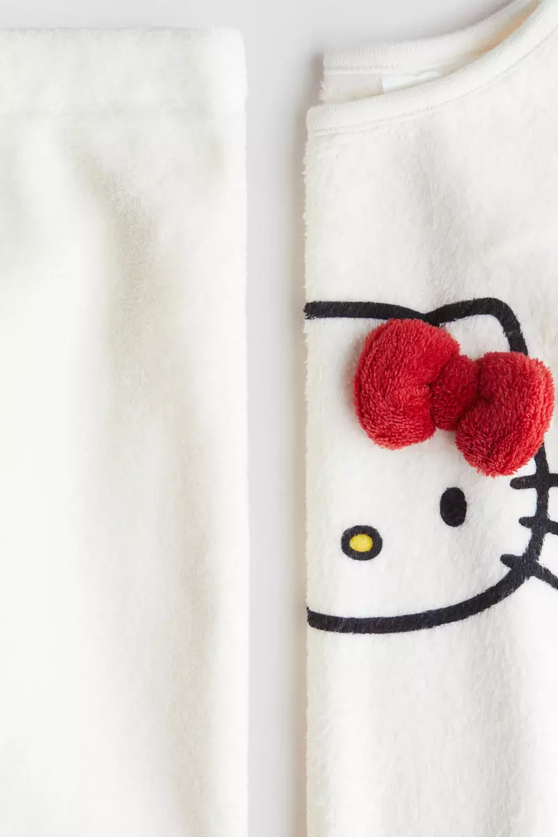 Printed velour pyjamas